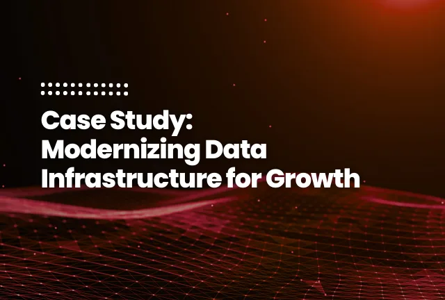 Case Study- Modernizing Data Infrastructure for Growth Feature image for case study- Transforming Enterprise Integration for a Global Events Leader