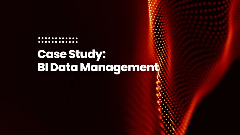Feature image for case study: Managing data for Business Intelligence