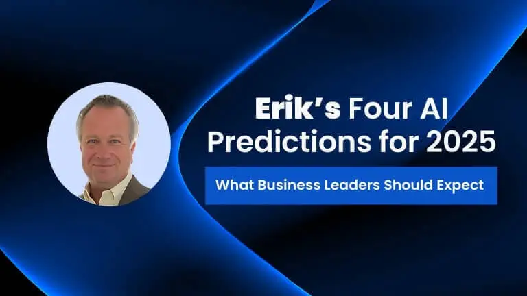 4 AI Predictions for 2025 insights cover page